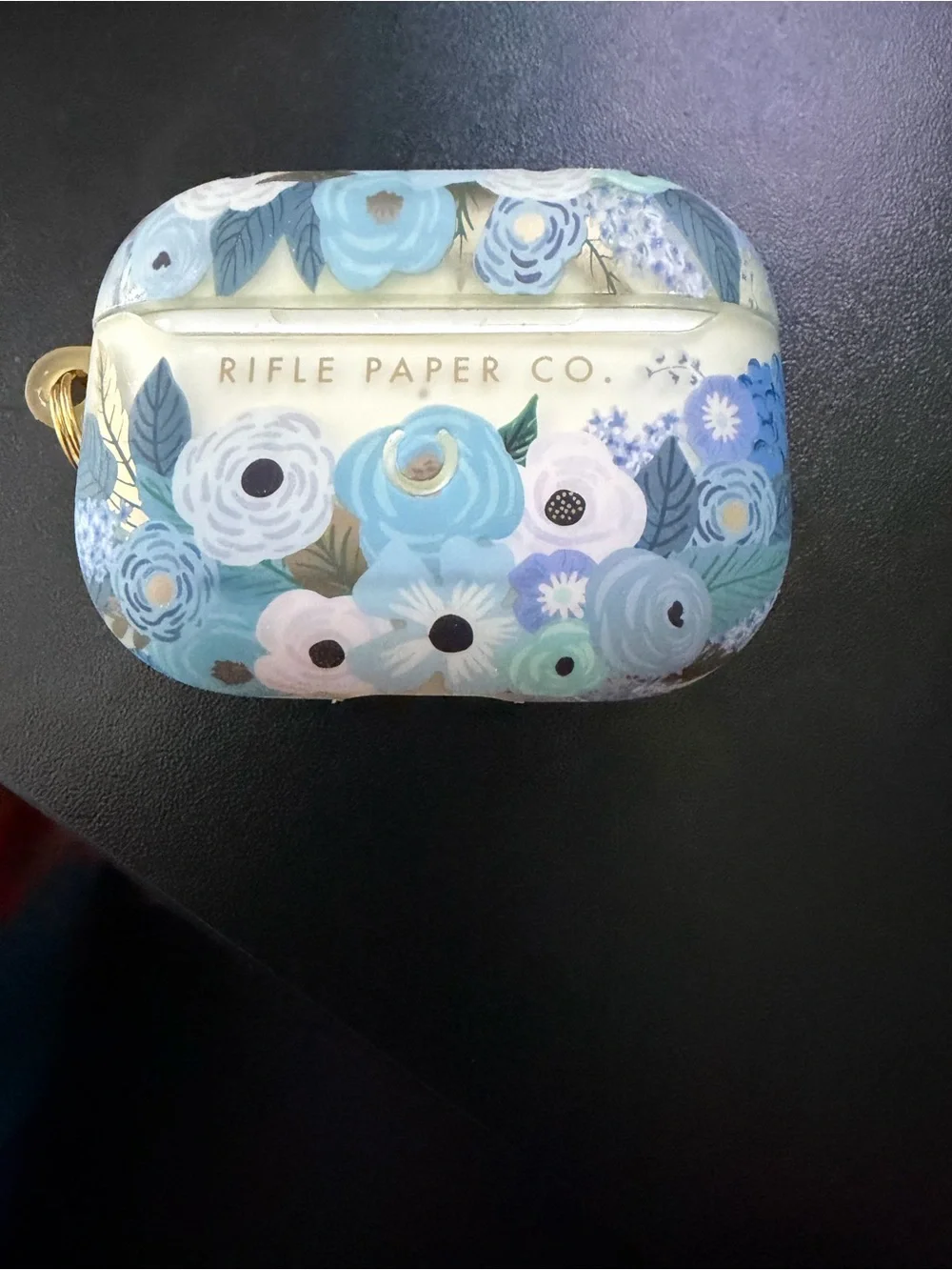 1st generation Apple AirPods Pro with rifle paper company case